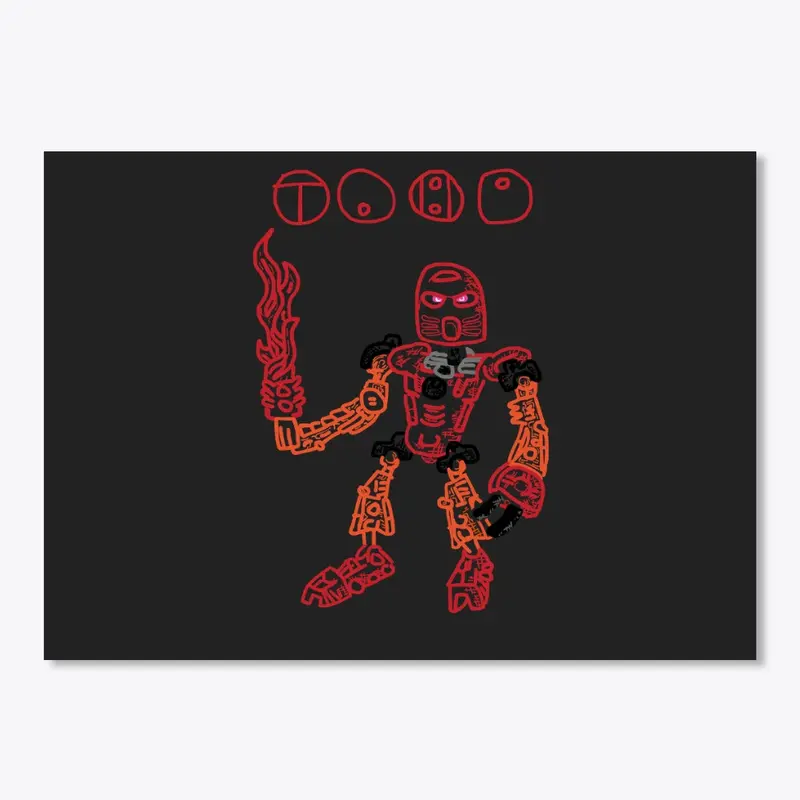 Toa Tahu drawing - By Grumblebricks