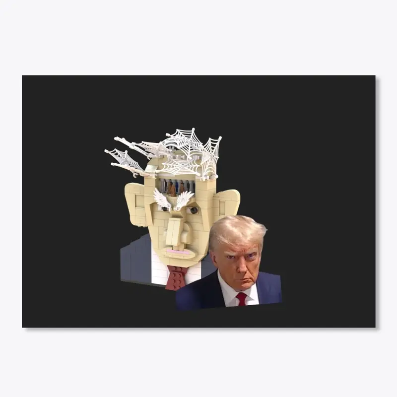 Lego Trump mugshot meme (without text)